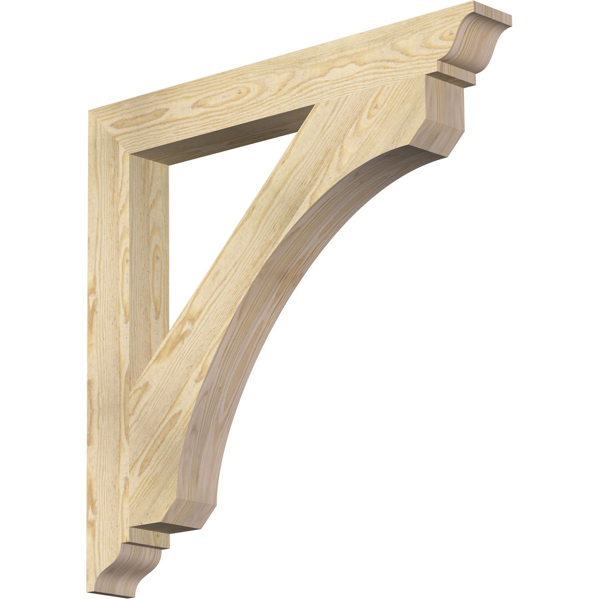 Ekena Millwork Legacy Traditional Rough Sawn Bracket, Douglas Fir, 4"W x 34"D x 34"H BKT04X34X34LEC01RDF - alternate 1